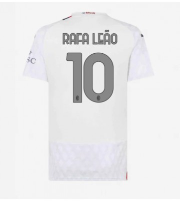 AC Milan Rafael Leao #10 Segunda Equipación Mujer 2023-24 Manga Corta